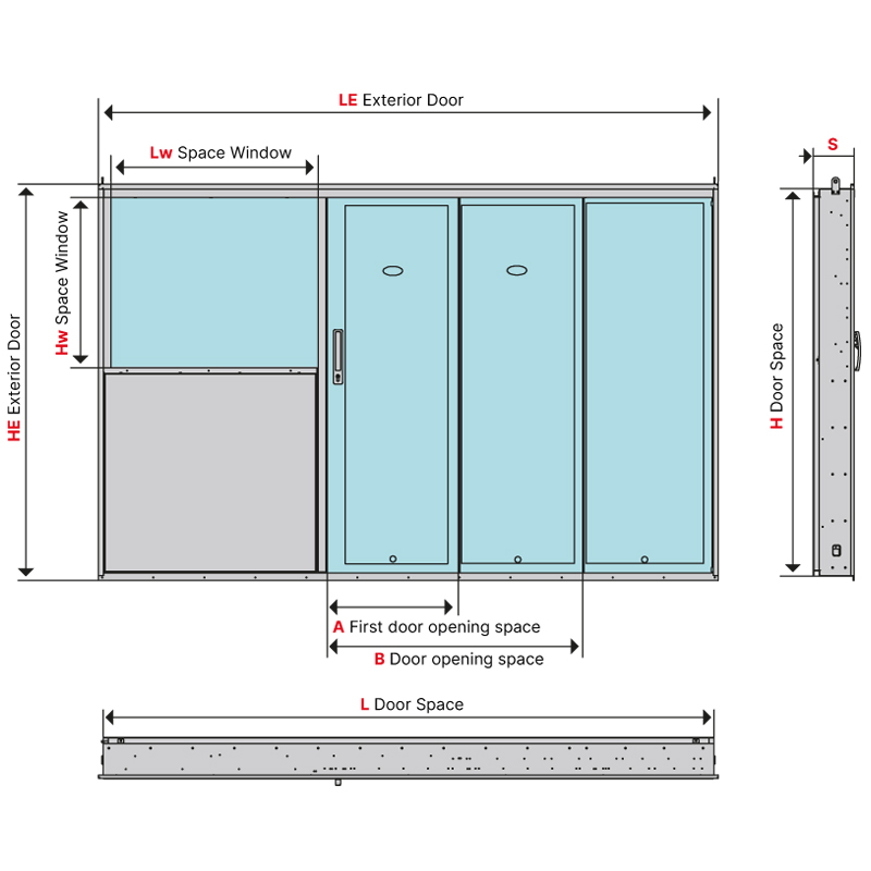 Door with window 2A26